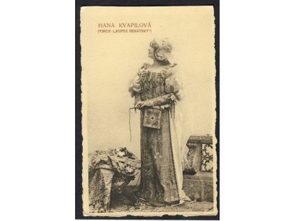 Hana Kvapilová v Kupci benátském, ca 1918