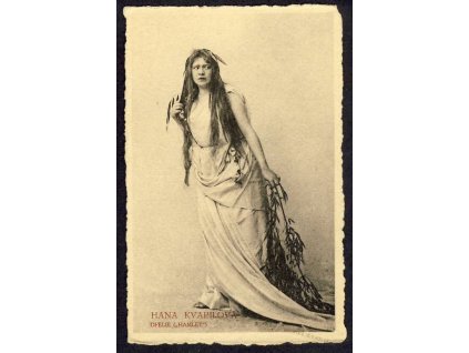 Hana Kvapilová jako Ofelie z Hamleta, ca 1918