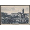13-Český Krumlov, Pohled na zámek, cca 1925