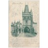 49 - Praha, Malostranské mostecké věže, cca 1898