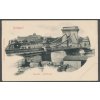 Hungary, Budapest, Kettenbrücke Lánczhid, ca 1900