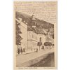 Slovensko, Trenčianské Teplice, oživená partie před lázněmi, cca 1920