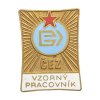 ČSSR, AE odznak Vzorný pracovník ČEZ, smalty, neznačeno, ojedinělý výskyt, stav 1/1