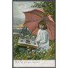 Malá dívka: "Copak jste na mě zapomněli?", ca 1900
