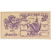 Rakousko, nouzová bankovka 20 h, St.Willibald, 1920, krásný stav 0