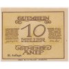 Rakousko, nouzová bankovka 10 h, Anif, 1920, krásný stav UNC