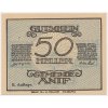 Rakousko, nouzová bankovka 50 h, Anif, 1920, krásný stav UNC