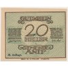 Rakousko, nouzová bankovka 20 h, Anif, 1920, krásný stav UNC