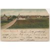 34 - Lounsko, Liběšice, Liebeschitz, pohled na obec, cca 1901, vada