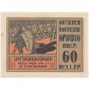 Rakousko, nouzová bankovka 60 h, Grödig, 1920, krásný stav UNC