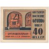 Rakousko, nouzová bankovka 40 h, Grödig, 1920, krásný stav UNC