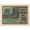 Rakousko, nouzová bankovka 10 h, Grödig, 1920, krásný stav UNC