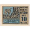 Rakousko, nouzová bankovka 10 h, Grödig, 1920, krásný stav UNC