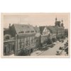 18 - Hodonín, ulice s automobily, domy, cca 1946