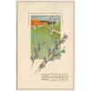 Velikonoční přání, Fröhliche Ostern!, tlačená koláž, cca 1904