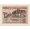 Rakousko, nouzová bankovka 20 h, Mittersill, 1920, krásný stav UNC