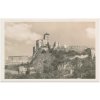 Slovensko, Trenčín, pohled na hrad, cca 1946