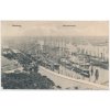 Německo, Hamburg, Hafenpanorama, cca 1913