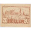 Rakousko, nouzová bankovka 20 h, Wimberg, 1920, krásný stav UNC