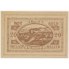Rakousko, nouzová bankovka 20 h, Lasberg, 1920, krásný stav UNC