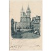 49 - Praha, "Grüss aus Prag", Die Teinkirche, foto K. Bellmann, 1898