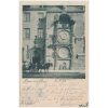 49 - Praha, Staroměstský orloj, oživená partie, foto K. Bellmann, 1898