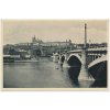 49 - Praha, Mánesův most a Hradčany, cca 1941