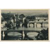 49 - Praha, celkový pohled na mosty, cca 1938