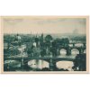 49 - Praha, Celkový pohled na 4 mosty, cca 1940
