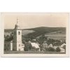 57 - Rychnovsko, Olešnice v Orl. horách, pohled na obec, kostel, cca 1948