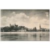 Slovensko, Bratislava, pohled na město od řeky, cca 1955
