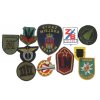 Ozbrojené složky, sestava 11 ks nášivek a dekorací, krásné stavy
