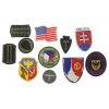 Ozbrojené složky, sestava 12 ks nášivek a dekorací, krásné stavy