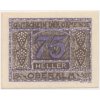 Rakousko, nouzová bankovka 75 h, Oberalm, 1920, krásný stav UNC