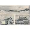 10 - Chrudimsko, Kameničky, 3 - záběr, Hejdukův hostinec, dům ak. mal. Slavíčka...,cca 1918