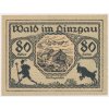 Rakousko, nouzová bankovka 80 h, Wald im Dinzgau, 1920, krásný stav UNC