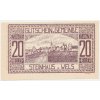 Rakousko, nouzová bankovka 20 h, Steinhaus bei Wels, 1920, krásný stav UNC