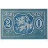 Rakousko, nouzová bankovka 20 h, Steyer, 1920, krásný stav UNC