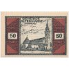 Rakousko, nouzová bankovka 50 h, Pongau, 1920, krásný stav UNC