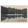 57 - Rychnovsko, Lázně Studánka, oživená partie na jezeře, cca 1924