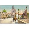 49 - Praha, oživená partie z Karlova mostu, cca 1925