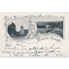 01 - Benešovsko, Postupice, 2 - záběrová koláž, Podlesí, Kostelík, cca 1900