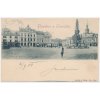 10 - Chrudim, oživená partie z náměstí, náklad Dvořák, cca 1901