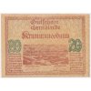 Rakousko, nouzová bankovka 20 h, Krummnussbaum, 1920, krásný stav UNC