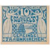 Rakousko, nouzová bankovka 10 h, Traukirchen, 1920, krásný stav UNC