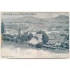 34 - Lounsko, Libčeves, Liebshausen, celkový pohled, cca 1921