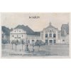 54 - Příbramsko, Dobříš, Restaurace "U Bílého lva", Sokolovna, cca 1920