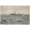 S.M. Torpedoboot II., oficiální, poštovně použitá pohlednice, 1902