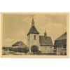 34 - Louny, partie s kostelem, cca 1935