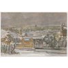 49 - Praha, "Praha v zimě", malíř Č. Choděra, cca 1935
